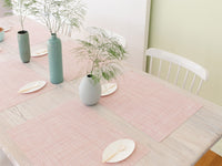 Chilewich Mini Basketweave Placemat - Blush Rectangle