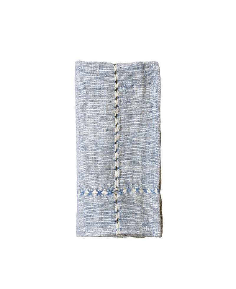 Pulled Cotton Napkin - Blue