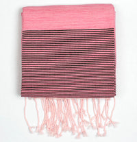 Handwoven Cotton Blanket - Pink