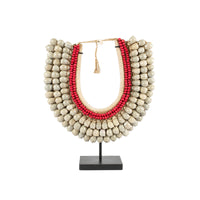 Balinese Tribal Necklace - Jimbaran Red
