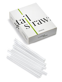 Glass Cocktail Straw Set
