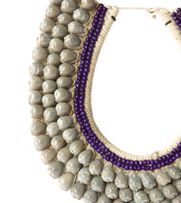 Balinese Tribal Necklace - Jimbaran Purple