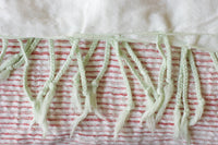 Handwoven Cotton Blanket - Red & Black Stripe