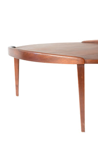 Jens Risom Walnut Coffee Table