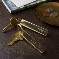 Town & Country Brass Key Rings