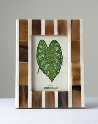Brown & White Photo Frame - 4 x 6
