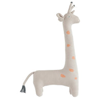 Gray Cotton Knit Giraffe