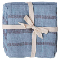 Overdyed Cotton Napkin Set - Blue