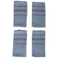 Overdyed Cotton Napkin Set - Blue