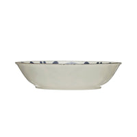 Medium Porcelain Bowl - Blue & White Flower Pattern