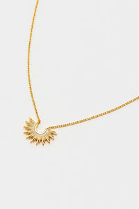 Half Sunburst Necklace