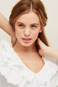 Open Star Stud Earrings