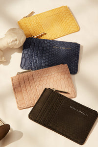 Card Purse - Black Snake Effect