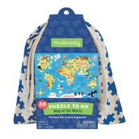 Puzzle To Go - Map of the World
