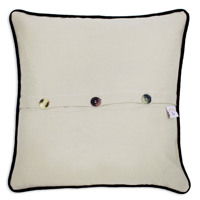 Hand Embroidered Pillow - Brooklyn