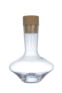 Glass Decanter with Cork Lid