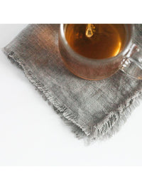 Stonewashed Linen Cocktail Napkin - Oyster