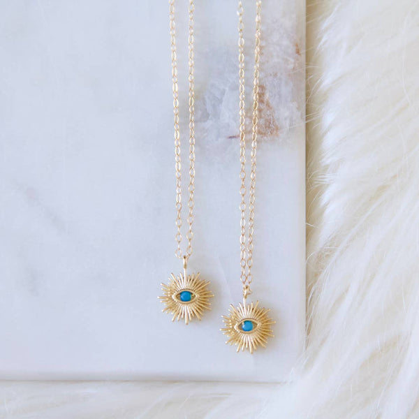 Evil Eye Sunburst Necklace