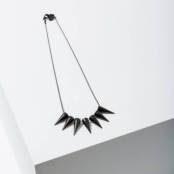 Spike Necklace - Black