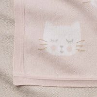 Pink Kitty Baby Blanket