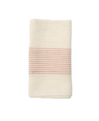 Linen Stripe Napkin - Blush