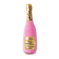 Rosé Champagne Bottle Dog Toy