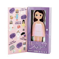 Wooden Magnetic Dress Up Doll - Sophia