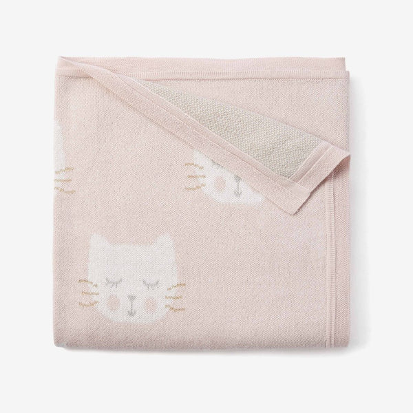 Pink Kitty Baby Blanket