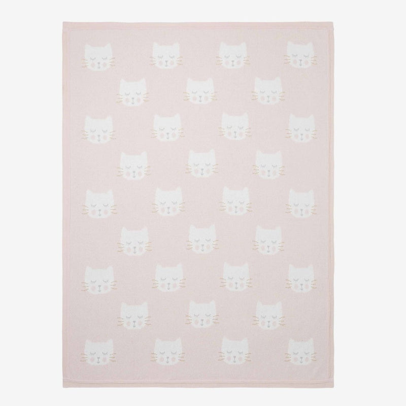 Pink Kitty Baby Blanket