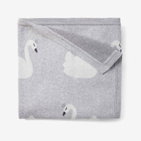 Swan with Crown Baby Blanket