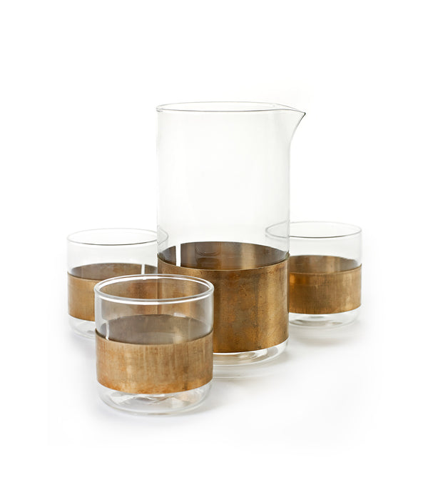 Copper Carafe & Glass