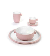 Pink & White Ceramic Tableware