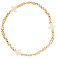 Swiss Style Cross Bracelet - Off-White