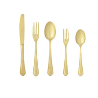 Lago Matte Gold Flatware