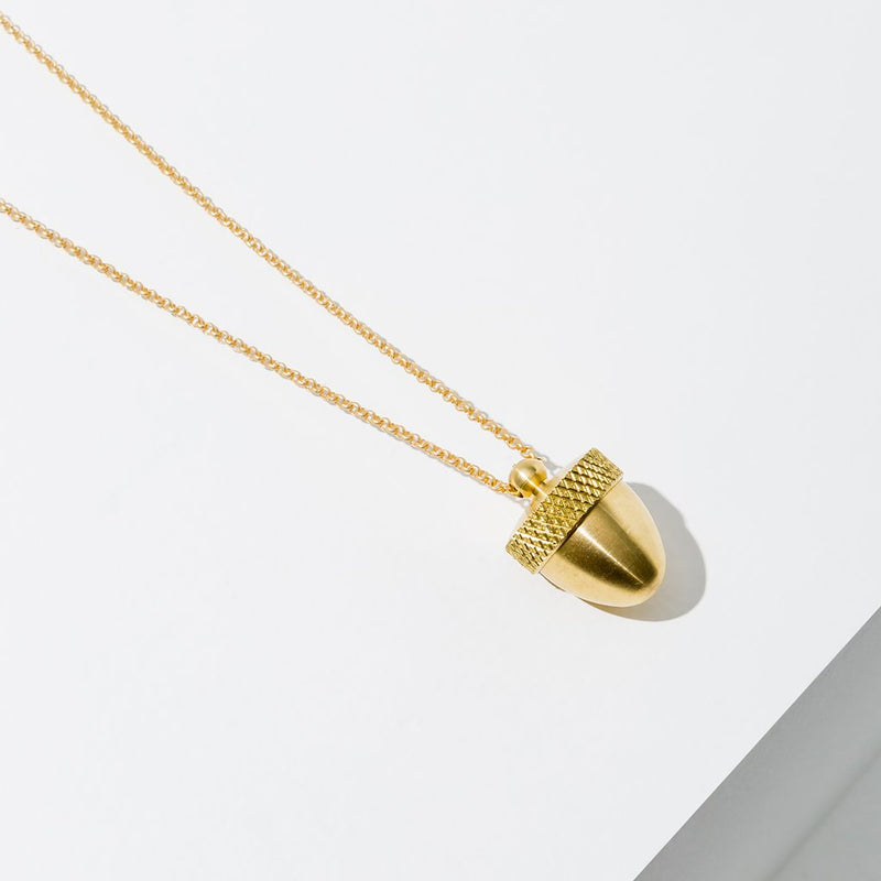 Acorn Canister Necklace