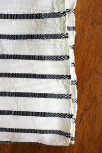 Handwoven Cotton Blanket - Breton Stripe