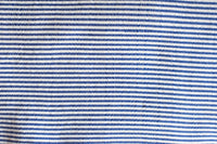 Handwoven Cotton Blanket - Light Blue Stripe