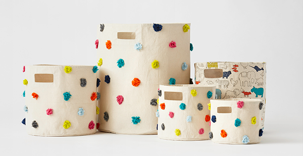 Pom Pom Bin - Multi-Color