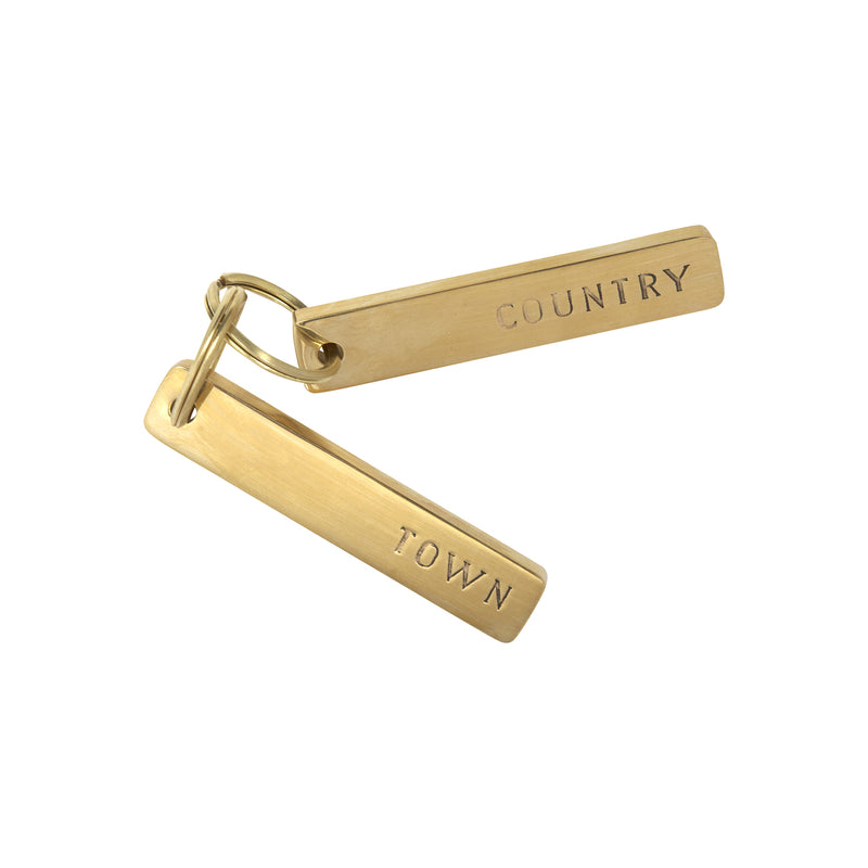 Town & Country Brass Key Rings