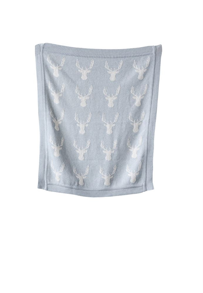 Deer Baby Blanket - Gray