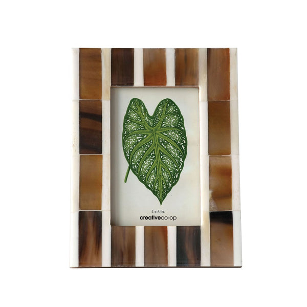Brown & White Photo Frame - 4 x 6
