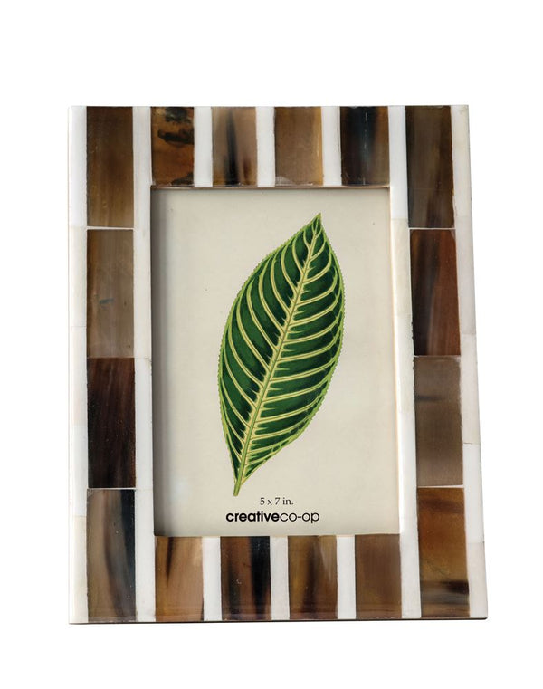 Brown & White Photo Frame - 5 x 7
