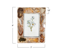 Agate Photo Frame - Brown