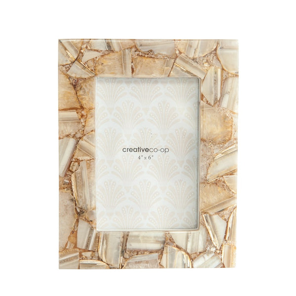 Agate Photo Frame - Tan