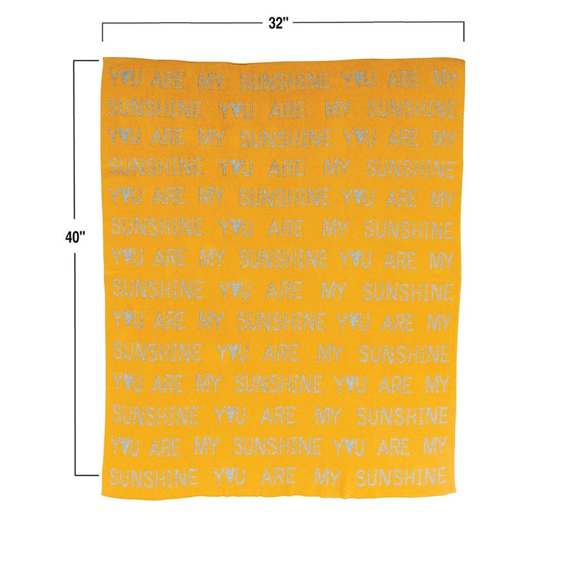You Are My Sunshine Baby Blanket