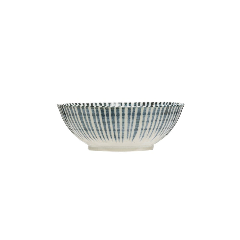 Large Porcelain Bowl - Blue & White Pattern