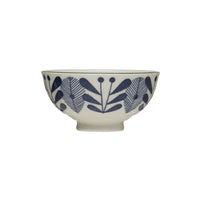Small Porcelain Bowl - Blue & White Flower Pattern
