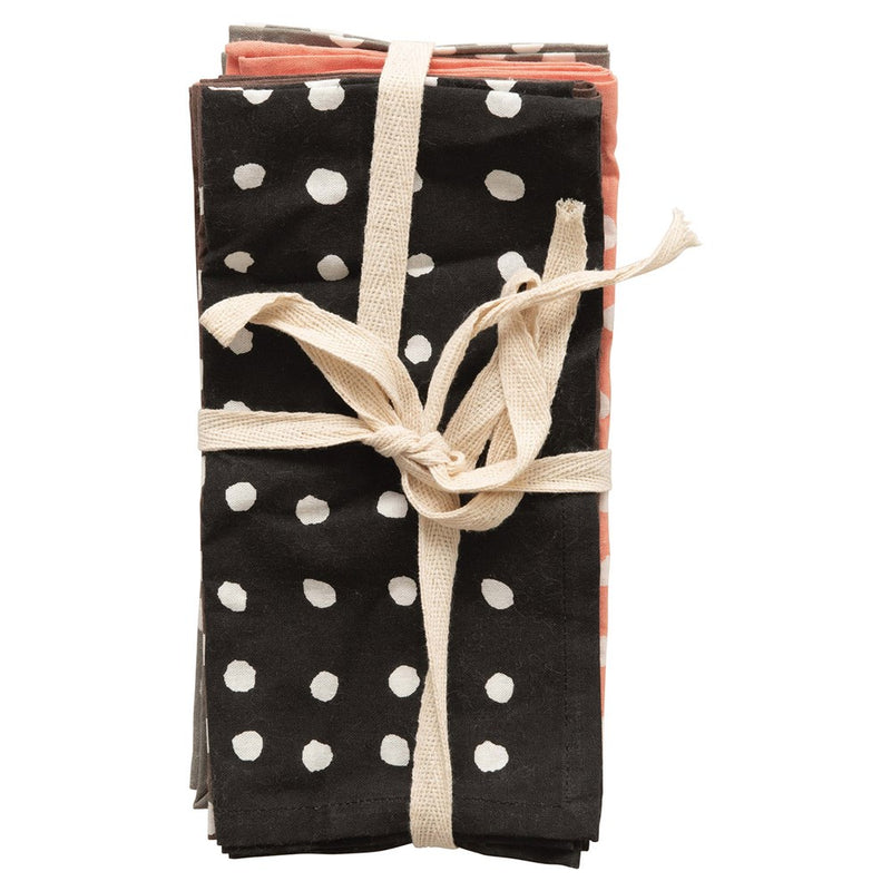 Cotton Polka Dot Napkin Set