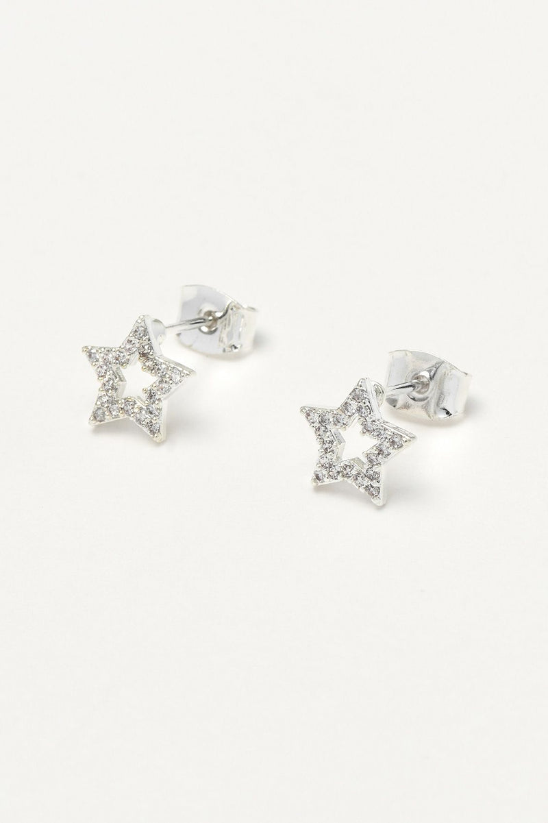 Jeweled Star Stud Earrings