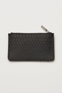 Card Purse - Black Snake Effect